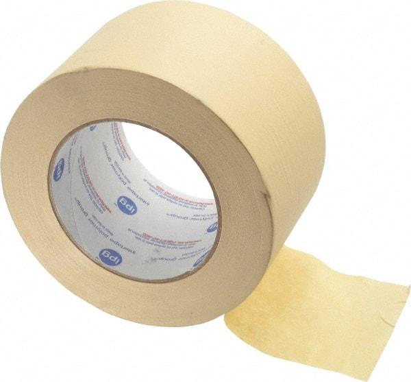 Intertape - 3" Wide x 60 Yd Long White Paper Masking Tape - Series PG5, 6.3 mil Thick, 25 In/Lb Tensile Strength - Apex Tool & Supply