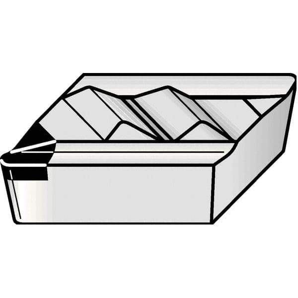 Kennametal - NPL505, KD1425 Grade Diamond Tipped Profiling Insert - Uncoated, 55° Incl Angle, Parallelogram, 0.4566" Side Length, 1/8" Thick, 0.13mm Corner Radius - Apex Tool & Supply