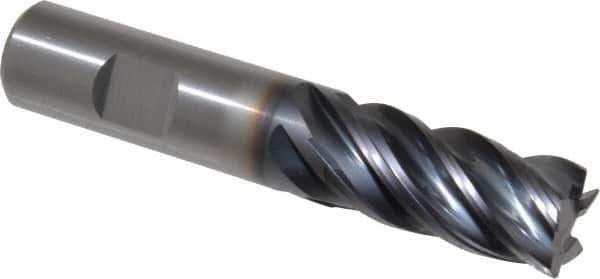 Kennametal - 3/4", 5 Flute, Solid Carbide, 0.03" Corner Radius End Mill - 4" OAL, 1-1/2" LOC - Apex Tool & Supply