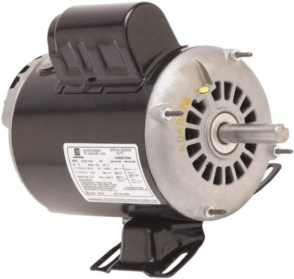 US Motors - 2 Max hp, 1,725 Max RPM, Single Cap Start-Cap Run Electric AC DC Motor - 115/208-230 V Input, Single Phase, 145T Frame, 7/8" Shaft Diam, Rigid Base Mount, ODP Enclosure - Apex Tool & Supply