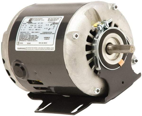 US Motors - 1/4 Max hp, 1,200 Max RPM, Split Phase Electric AC DC Motor - 208-230 V Input, Single Phase, 56 Frame, 5/8" Shaft Diam, Belly Band Mount, ODP Enclosure - Apex Tool & Supply