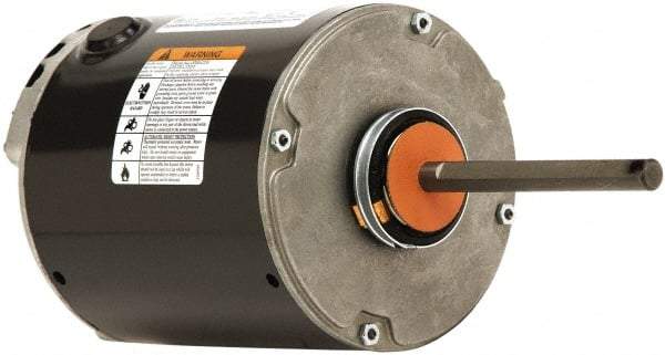 US Motors - 1 Max hp, 850 Max RPM, Polyphase Electric AC DC Motor - 575 V Input, Single Phase, 56YZ Frame, 5/8" Shaft Diam, Belly Band Mount, ODP Enclosure - Apex Tool & Supply