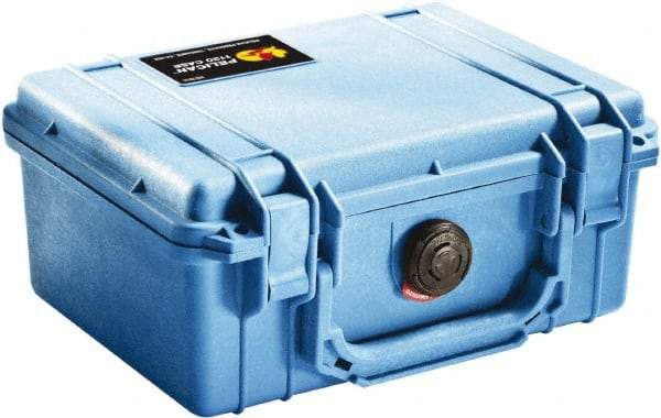 Pelican Products, Inc. - 7-51/64" Wide x 4-19/64" High, Clamshell Hard Case - Blue, Polyethylene - Apex Tool & Supply