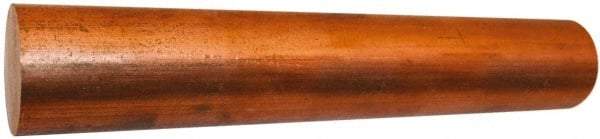 Value Collection - 1-1/4 Inch Diameter x 72 Inch Long, Copper Round Rod - Alloy 145 - Apex Tool & Supply