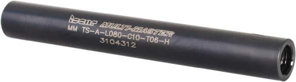 Iscar - Multimaster 10mm 90° Shank Milling Tip Insert Holder & Shank - 0.394" Neck Diam, T06 Neck Thread, 80mm OAL, Steel MM TS-A Tool Holder - Apex Tool & Supply