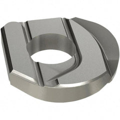 Iscar - HCCD.50-R.031 QF Grade IC908 Carbide Milling Insert - TiAlN Finish, 0.102" Thick, 0.031" Corner Radius - Apex Tool & Supply