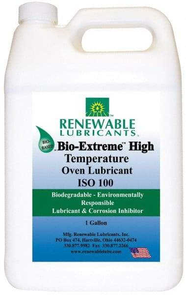 Renewable Lubricants - 1 Gal Bottle Synthetic/Graphite Penetrant/Lubricant - White, -28°F to 2,000°F, Food Grade - Apex Tool & Supply