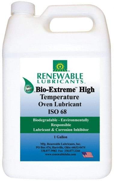 Renewable Lubricants - 1 Gal Bottle Synthetic/Graphite Penetrant/Lubricant - White, -28°F to 2,000°F, Food Grade - Apex Tool & Supply