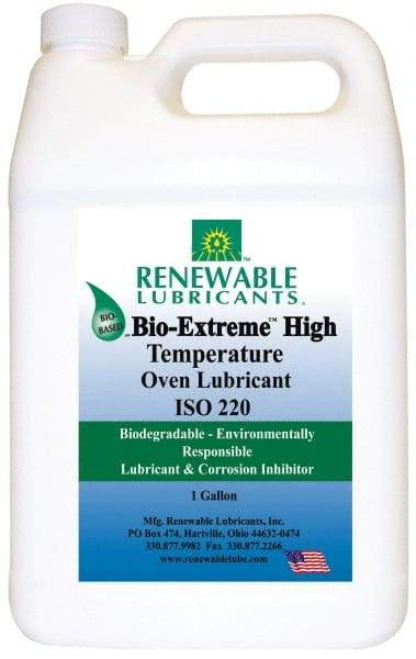 Renewable Lubricants - 1 Gal Bottle Synthetic/Graphite Penetrant/Lubricant - White, -28°F to 2,000°F, Food Grade - Apex Tool & Supply