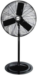 Air King - 24" Blade, 1/4 hp, 5,130 Max CFM, Single Phase Oscillating Pedestal Fan - 2.03/1.81/1.63 Amps, 120 Volts, 3 Speed - Apex Tool & Supply