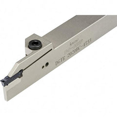 Iscar - External Thread, 63/64" Max Depth of Cut, 4mm Min Groove Width, 140mm OAL, Right Hand Indexable Grooving Cutoff Toolholder - 20mm Shank Height x 20mm Shank Width, DG.. Insert Style, DGT Toolholder Style, Series Do-Grip - Apex Tool & Supply