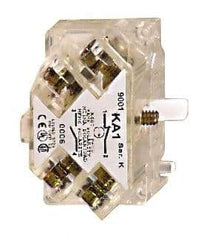 Square D - NO/NC, Multiple Amp Levels, Electrical Switch Contact Block - 125 VAC and 240 VAC, Screw Terminal, 30mm Hole, For Use with 9001K/SK - Apex Tool & Supply