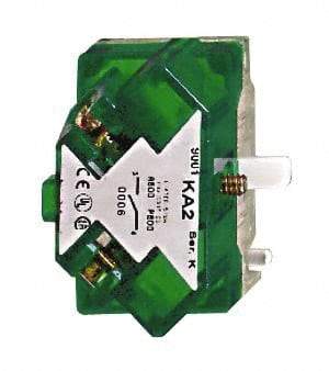 Square D - Multiple Amp Levels, Electrical Switch Contact Block - 125 VAC and 240 VAC, Screw Terminal, 30mm Hole, For Use with 9001K/SK - Apex Tool & Supply