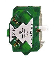 Square D - Multiple Amp Levels, Electrical Switch Contact Block - 125 VAC and 240 VAC, Screw Terminal, 30mm Hole, For Use with 9001K/SK - Apex Tool & Supply