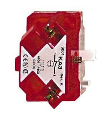 Square D - NC, Multiple Amp Levels, Electrical Switch Contact Block - 125 VAC and 240 VAC, Screw Terminal, 30mm Hole, For Use with 9001K/SK - Apex Tool & Supply