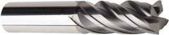 American Tool Service - 1", 1-3/4" LOC, 1" Shank Diam, 4" OAL, 4 Flute, Solid Carbide Square End Mill - Single End, AlCrN Finish, Spiral Flute, Variable° Helix, Centercutting, Right Hand Cut, Right Hand Flute - Apex Tool & Supply