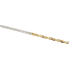 Guhring - #54 118° High Speed Steel Jobber Drill - TiN Finish, Right Hand Cut, Spiral Flute, Straight Shank, 40mm OAL, Standard Point - Apex Tool & Supply