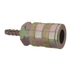 Value Collection - Hose Barb Industrial Pneumatic Hose Coupler - Brass, 3/8" Body Diam, 1/4" Hose ID - Apex Tool & Supply