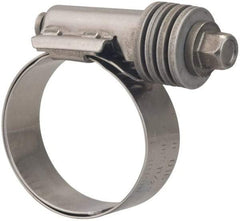 Value Collection - 13/16 to 1-1/2" Hose, 9/16" Wide x 0.6" Thick, Constant Torque Clamp - 13/16 to 1-1/2" Diam, Grade 301 & 410 Stainless Steel Screw - Apex Tool & Supply