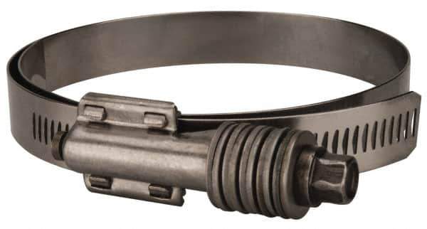 Value Collection - 3-3/4 to 4-5/8" Hose, 5/8" Wide x 0.7" Thick, Constant Torque Clamp - 3-3/4 to 4-5/8" Diam, Grade 301 & 410 Stainless Steel Screw - Apex Tool & Supply