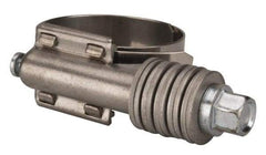 Value Collection - 1 to 1-3/4" Hose, 5/8" Wide x 0.7" Thick, Constant Torque Clamp - 1 to 1-3/4" Diam, Grade 301 Stainless Steel Screw - Apex Tool & Supply