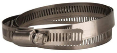 Value Collection - SAE Size 164, 2 to 10-3/4" Diam, Stainless Steel Worm Drive Clamp - 1/2" Wide, Material Grade 201 - Apex Tool & Supply