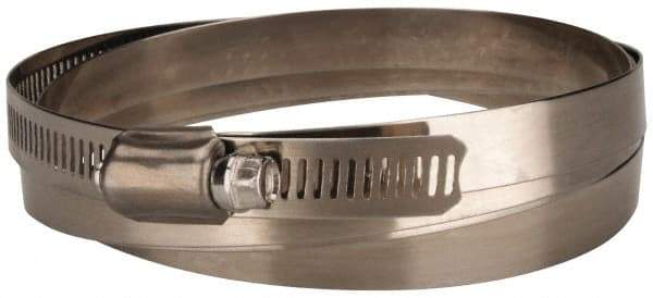 Value Collection - SAE Size 270, 15-3/8 to 17-3/8" Diam, Stainless Steel Worm Drive Clamp - 1/2" Wide, Material Grade 201 - Apex Tool & Supply