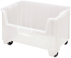 Quantum Storage - 19-7/8" Wide x 15-1/4" Deep x 12-7/16" High Hopper Stacking Bin - Apex Tool & Supply