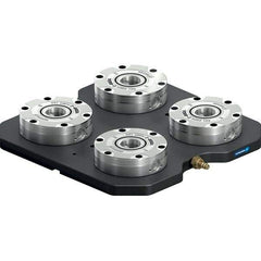 Schunk - NSL Manual CNC Quick Change Clamping Module - 4 Module Center, Top Mount, 7,500 kN Retention Force, 6 bar (87 Lb/Sq In) Unlocking Pressure, 0.005mm Repeatability - Apex Tool & Supply