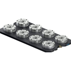 Schunk - NSL Manual CNC Quick Change Clamping Module - 8 Module Center, Top Mount, 7,500 kN Retention Force, 6 bar (87 Lb/Sq In) Unlocking Pressure, 0.005mm Repeatability - Apex Tool & Supply