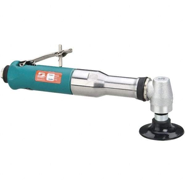 Dynabrade - 3" Max Disc, 18,000 RPM, Pneumatic Handheld Disc Sander - 41 CFM, 1/4" Inlet, 0.7 hp, 90 psi - Apex Tool & Supply