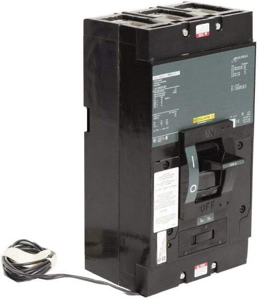 Square D - 400 Amp, 600 V, 3 Pole, Panel Mount Molded Case Circuit Breaker - Thermal Magnetic Trip, Multiple Breaking Capacity Ratings - Apex Tool & Supply