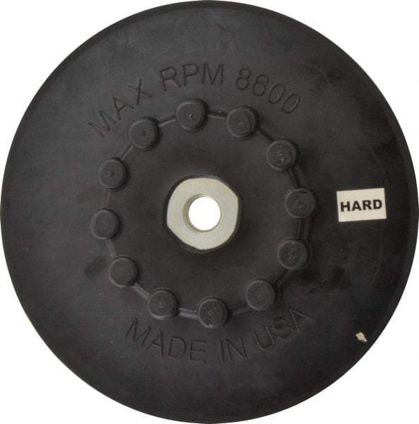 Made in USA - 7" Diam Quick-Change Disc Backing Pad - Firm Density, 8,600 RPM, Speed-Lok Compatible - Apex Tool & Supply