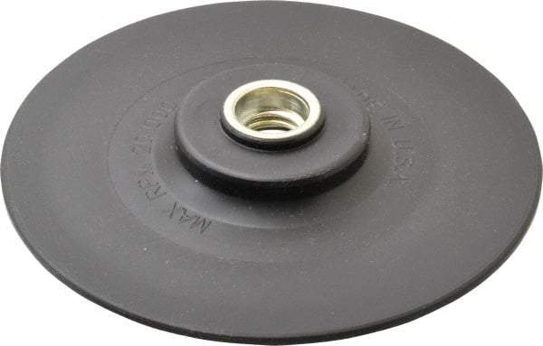 Made in USA - 5" Diam Quick-Change Disc Backing Pad - Medium Density, 20,000 RPM, Speed-Lok Compatible - Apex Tool & Supply