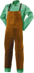 Steiner - 24 x 48" General Purpose Split Leg Apron - Leather, Brown, Strap Closure - Apex Tool & Supply