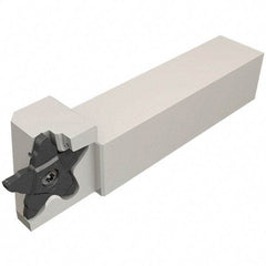 Iscar - External Thread, 0.3937" Max Depth of Cut, 1.5mm Min Groove Width, 120mm OAL, Right Hand Indexable Grooving Cutoff Toolholder - 16mm Shank Height x 16mm Shank Width, PENTA 34.. Insert Style, PCH Toolholder Style, Series PentaCut - Apex Tool & Supply