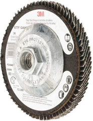 3M - Flap Disc - Polyester Backing, Arbor Attaching System - Apex Tool & Supply