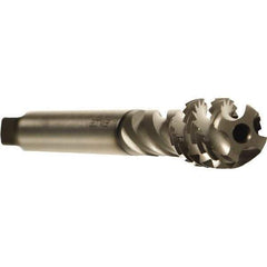 Emuge - M20x2.50 Metric 4 Flute 6H Modified Bottoming Spiral Flute Tap - Cobalt, GLT-1 Finish, 140mm OAL, Right Hand Flute, Right Hand Thread, Series Enorm - Apex Tool & Supply