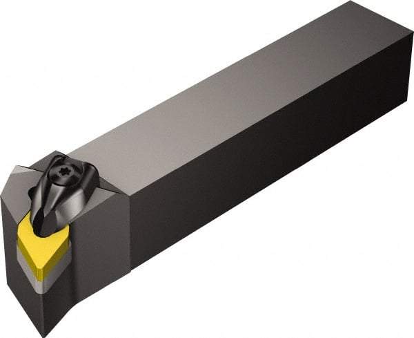 Sandvik Coromant - DDQN, Right Hand Cut, -17.50° Lead Angle, 1-1/4" Shank Height x 1-1/4" Shank Width, Negative Rake Indexable Turning Toolholder - 6" OAL, DNMG 15 04 08 Insert Compatibility, Series T-Max P - Apex Tool & Supply