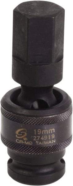 Sunex Tools - 1/2" Drive, 19mm Impact Hex Bit Socket - Apex Tool & Supply