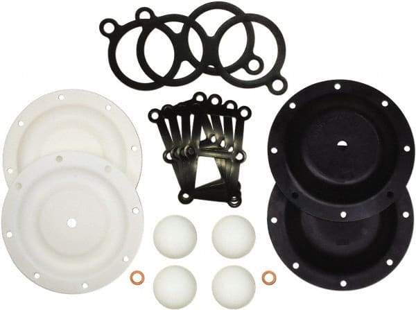 SandPIPER - 1" Pump, Buna-N Fluid Section Repair Kit - For Use with Diaphragm Pumps - Apex Tool & Supply