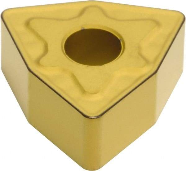 Sumitomo - WNMG432 EME Grade AC830P Carbide Turning Insert - Al2O3 Finish, 80° Trigon, 1/2" Inscr Circle, 3/16" Thick, 1/32" Corner Radius - Apex Tool & Supply