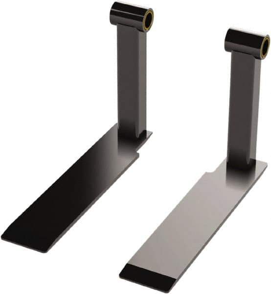 Valley Craft - 4" Wide x 1/4" High x 18-3/4" Deep, 10" Wheel Diam Hand Truck Flat Fork - 800 Lb Load Capacity - Apex Tool & Supply