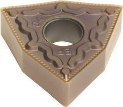 Sumitomo - WNMG432 EEF Grade AC520U Carbide Turning Insert - TiAlN/AlCrN Finish, 80° Trigon, 1/2" Inscr Circle, 3/16" Thick, 1/32" Corner Radius - Apex Tool & Supply