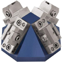 Raptor Workholding - 3/8" Jaw Width, 2.69" High Dovetail Vise - For Use with 4 & 5 Axis Workholding Systems - Apex Tool & Supply