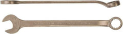 Ampco - 16mm 12 Point Combination Wrench - 8-7/8" OAL, Aluminum Bronze, Plain Finish - Apex Tool & Supply