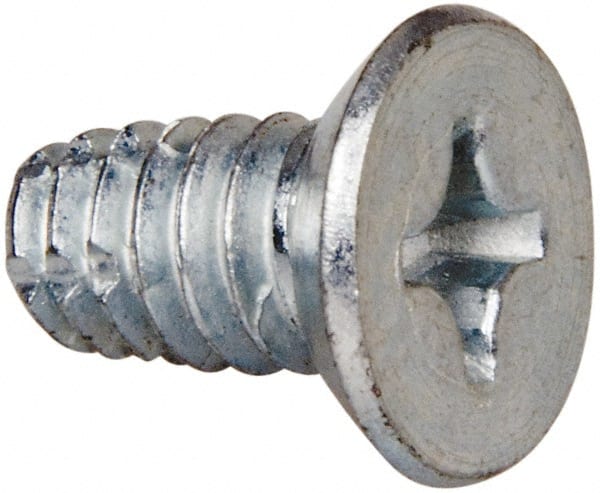Value Collection - 1/4-20 UNC 1/2" Overall Length #3 Phillips Thread Cutting Screw - Apex Tool & Supply