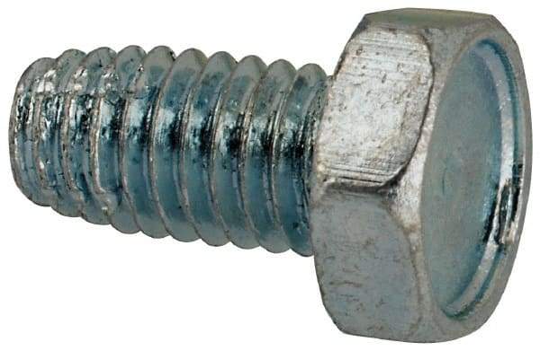 Value Collection - #10-32 UNF Thread, 3/8" Length Under Head, Hex Drive Steel Thread Cutting Screw - Hex Head, Grade 1016-1024, Point Type F, Zinc-Plated Finish - Apex Tool & Supply
