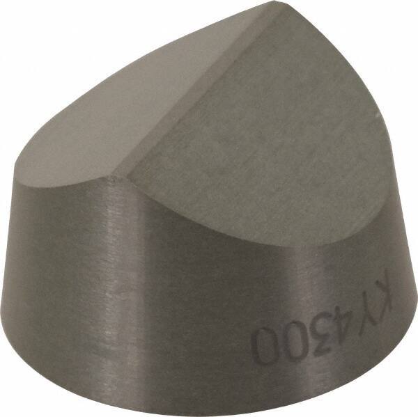 Kennametal - RCGV45 T0420 Grade KY4300 Ceramic Turning Insert - Al2O3/SiCw Finish, Round, 1/2" Inscr Circle, 5/16" Thick - Apex Tool & Supply