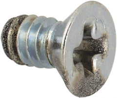 Value Collection - #3-48 UNC, 3/16" OAL Phillips Drive Machine Screw - Flat Head, Grade J82 Steel, Zinc-Plated Finish, Without Washer - Apex Tool & Supply